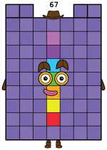 Numberblock 67 - The Prime Number Meme Block 🔢🎉 Colored Example