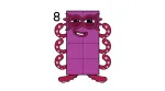 Numberblock Eight, the superhero Octoblock with eight tentacles! 🦑🦸‍♂️💪 Colored Example