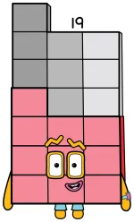 Numberblock Nineteen: Creative Prime Number with Crazy Shapes 🧩🔢🎨 Colored Example