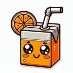 Orange Juice in Carton Pack 🍊🥤🧃 Colored Example