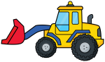 Powerful Bulldozer Loader Machine 🚜🏗️🚧 Colored Example