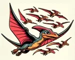 Pterosaurs Flying Dinosaurs 🦕🚀✈️ Colored Example