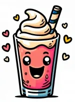 Red Smoothie 🍓🥤 Colored Example