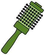 Round Hairbrush for Styling Hair 💇‍♀️✨🌟 Colored Example