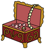 Royal Jewelry Box with Pearls and Gems 💎👑✨ Colored Example