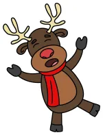 Rudolph the Red-Nose Reindeer 🦌❤️🌟 Colored Example