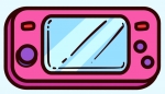 Simple Toy Handheld Game Console 🎮🕹️ Colored Example