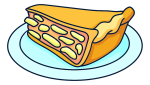 Slice of Apple Pie 🥧🍎🥧 Colored Example