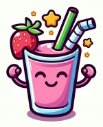 Smoothie Happy Winning 🍓🏆😊 Colored Example
