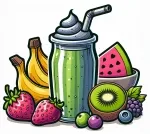 Smoothie with Kiwi and other Fruits 🥝🍹 Colored Example