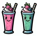 Two Smoothies 🍹🎉 Colored Example