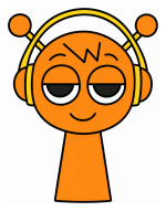 Sprunki Oren the First Beatmaker with Headphones 🎵🎧🎶 Colored Example