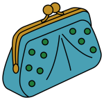 Stylish Coin Purse with Clasp Closure 💰👜✨ Colored Example