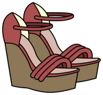 Stylish Wedge Sandals with Ankle Wrap 👢👠👣 Colored Example