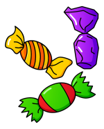 Sweet Candies with Fun Wrappers 🍬🍬🎉 Colored Example