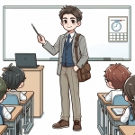 Teacher in Classroom with Kids 📚👩‍🏫👧 Colored Example