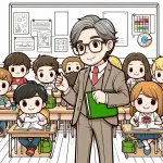 Teacher in Classroom with Kids 🎓📚👩‍🏫 Colored Example