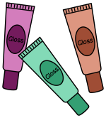 Three Tubes of Lip Gloss for Kids 💄✨💄 Colored Example