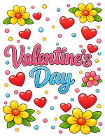 Celebrate Valentine Colored Example