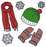 Winter Clothing Collection ❄️🧣🧤 Colored Example