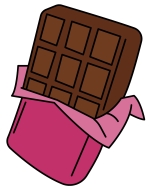 Wrapped Chocolate Bar – Yummy Treat 🍫🎁😋 Colored Example