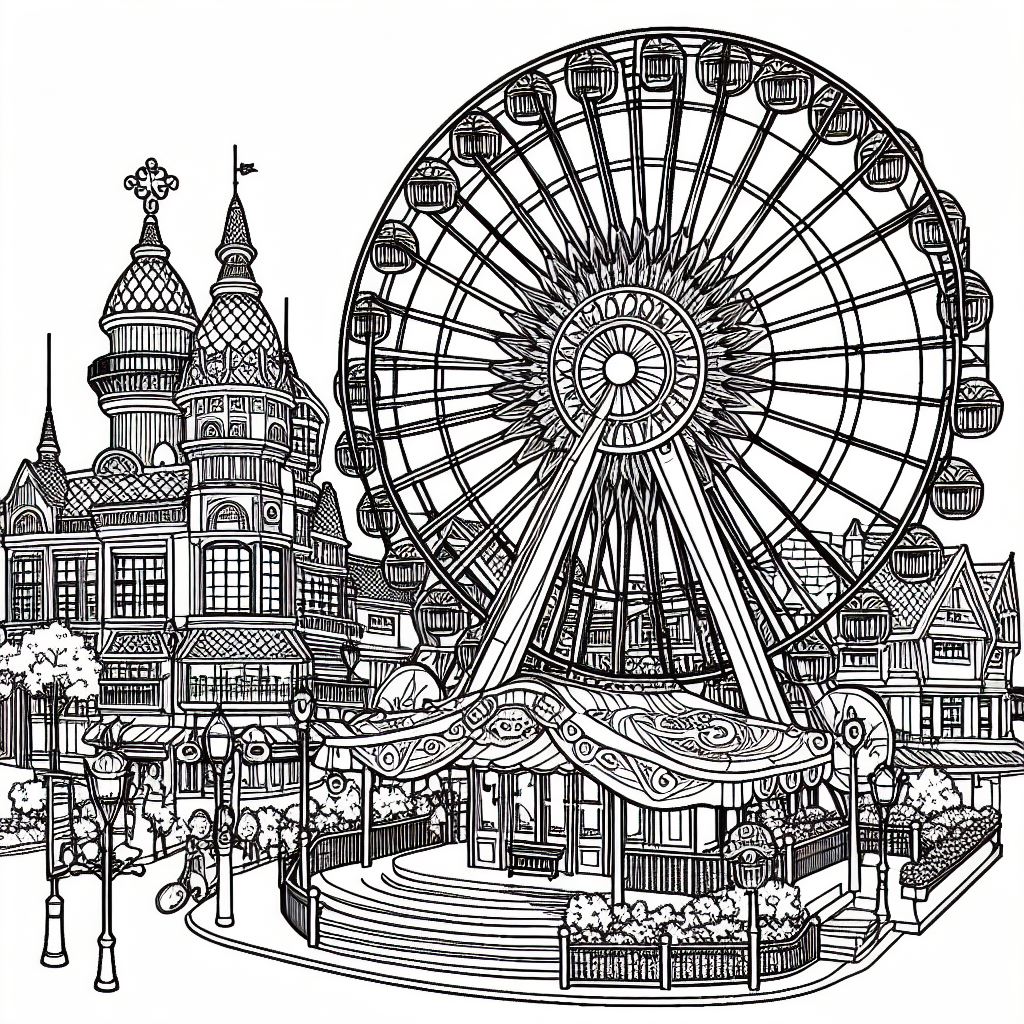 Ferris Wheel in Theme Park - Ferriswheel 5 