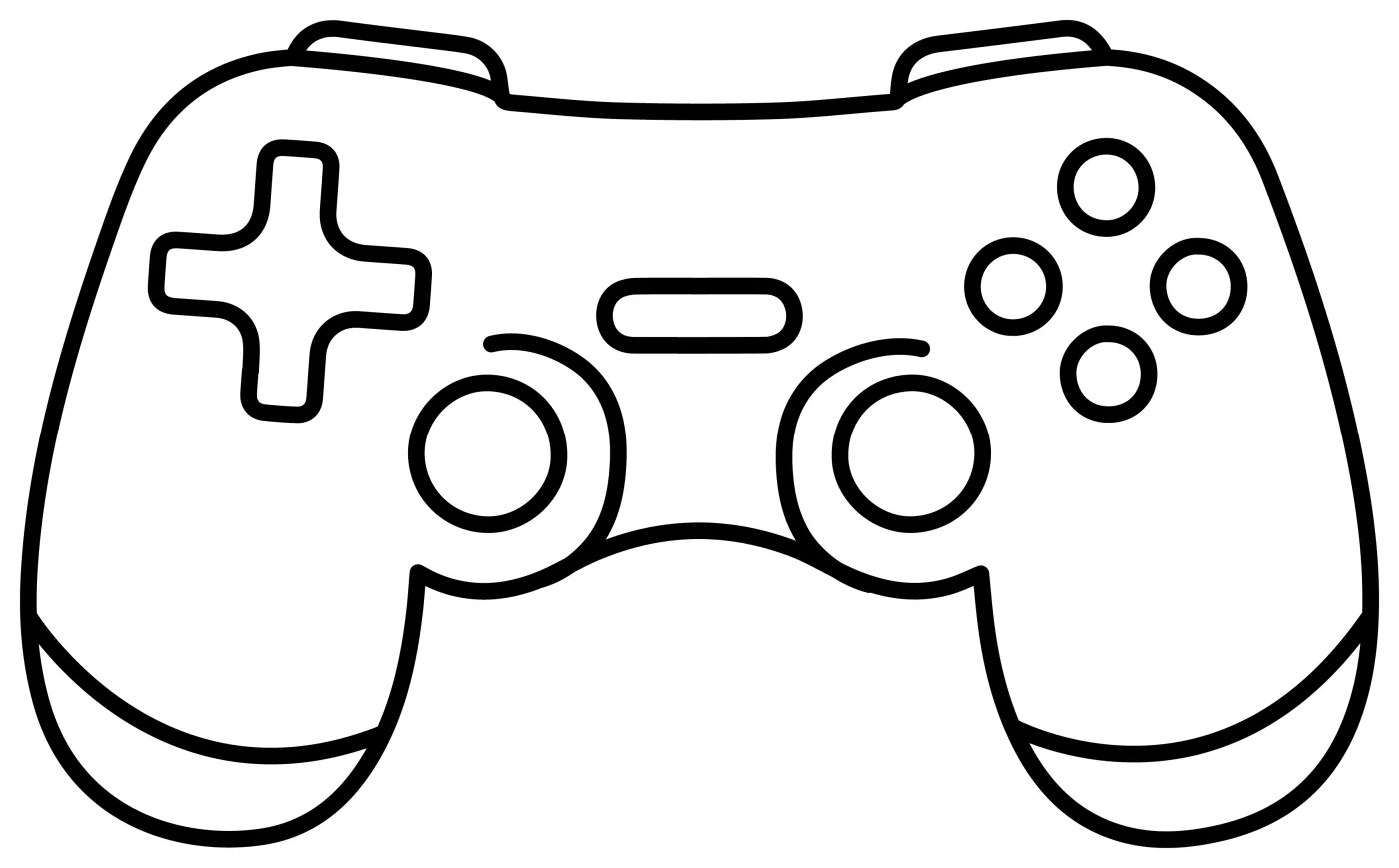 Fun Game Controller for Kids to Play 🎮🕹️🎮 Coloring Page