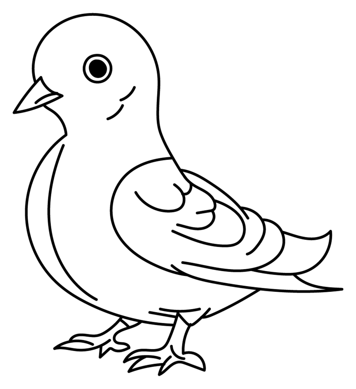 Gentle Dove with a Peaceful Presence 🕊️🌿💙 Coloring Page