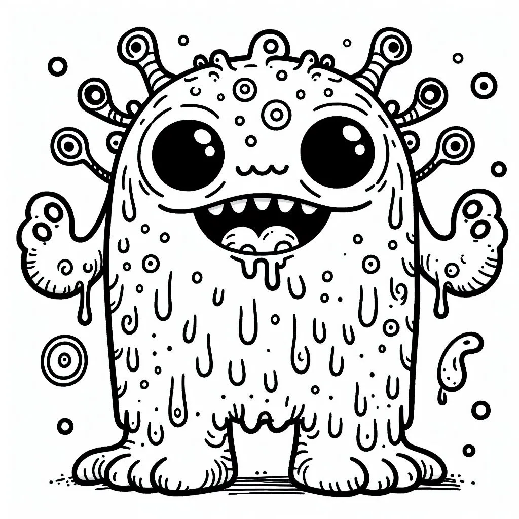 Monster 👾 Coloring Page