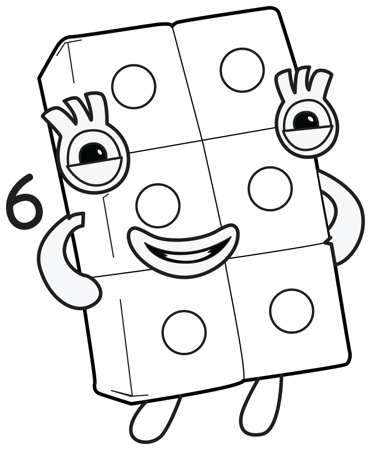 Meet Numberblock Six The Game loving Dice themed Character Who