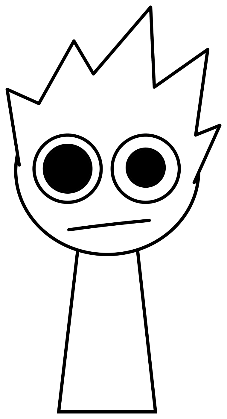 OWAKCX Surprised Musical Character 🎶⚡⭐ Coloring Page