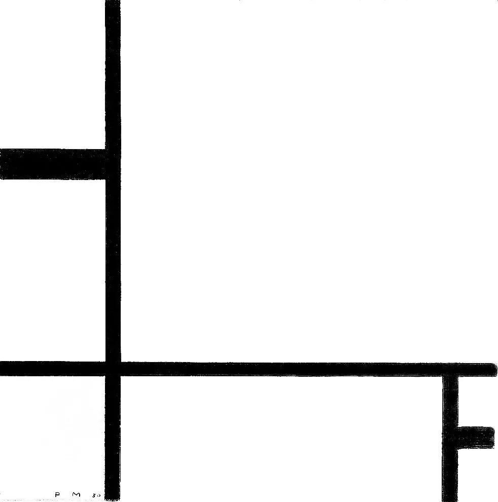 Piet Mondriaan Composition in Red, Blue and Yellow 1930 🎨🔴🔵💛 Coloring Page