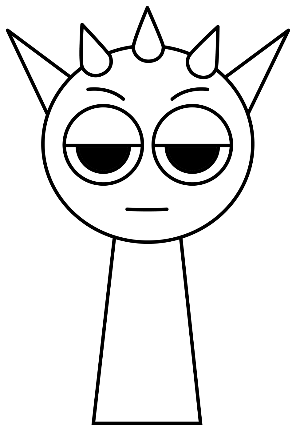 Raddy the Grumpy Beat Maker 🥁👹💤 Coloring Page