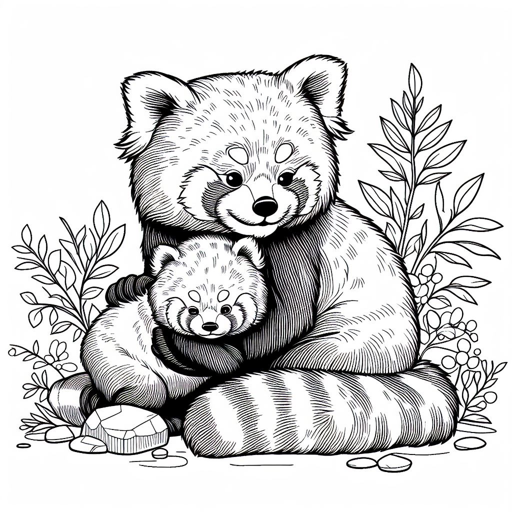 Red Panda Coloring Page Red Panda Coloring Page