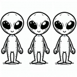 Three Aliens 👽👽👽