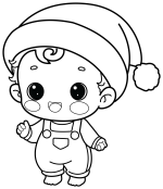 Adorable Baby Boy Wearing Santa Hat 🥰🎅👶