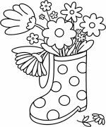 Adorable Boot with Flowers in a Spring Setting 🌸👢🌿