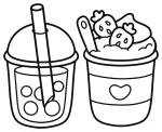 Cute Bold & Easy Bubble Tea and Strawberry Dessert Drinks 🍓🍦