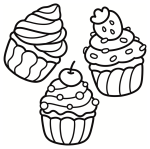 Tasty Cupcakes with Fruits and Sprinkles 🧁🍓🍒