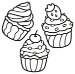 Tasty Cupcakes with Fruits and Sprinkles 🧁🍓🍒