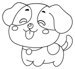 Adorable Dog with Tongue Out and Sweet Expression 🐶💕🐾