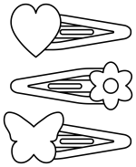 Adorable Hair Clips with Heart, Flower, and Butterfly 🌸🦋❤️