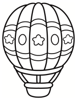 Adorable Hot Air Balloon with a Friendly Design 🎈🌈