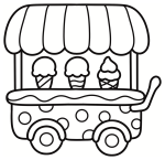 Adorable Ice Cream Cart with Delicious Treats 🍦🍧🍨