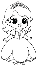 Adorable Little Princess with Sparkling Crown 👑✨💖
