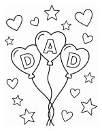 Adorable Love Dad Heart Shaped Balloons 🎈💖💛