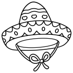 Adorable Mexican Hat with Heart Design and Bow 🧢💖🇲🇽