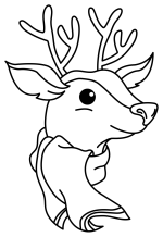 Adorable Reindeer with a Warm Scarf 🦌🧣✨