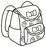 Adorable Strawberry School Backpack with Bow Design 🎒🍓👧