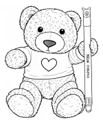 Adorable Teddy Bear Holding a Feel
